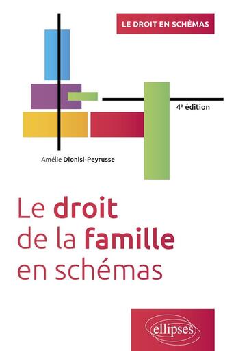 Couverture du livre « Le droit de la famille en schémas : A jour au 1er mars 2024 (4e édition) » de Amelie Dionisi-Peyrusse aux éditions Ellipses