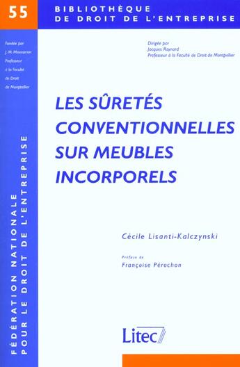 Couverture du livre « Les suretes conventionnelles sur meubles incorporels » de Lisanti aux éditions Lexisnexis