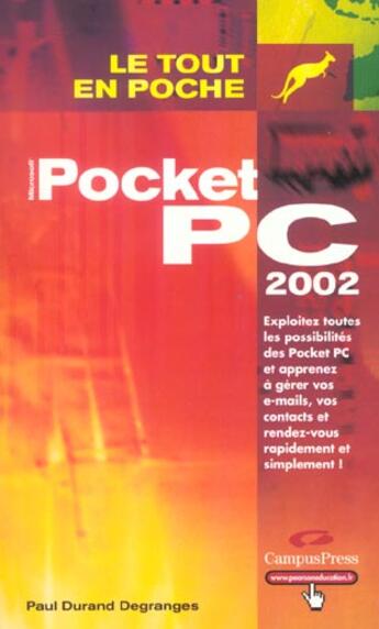 Couverture du livre « Pocket Pc » de Paul Durand Degranges aux éditions Campuspress