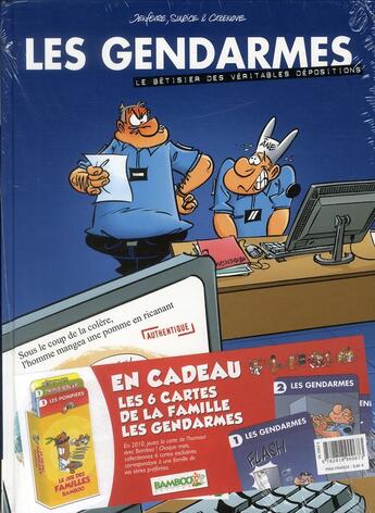 Couverture du livre « Les gendarmes HORS-SERIE T.1 ; le bêtisier des véritables dépositions » de Christophe Cazenove et David Lunven et Jenfevre et Olivier Sulpice aux éditions Bamboo