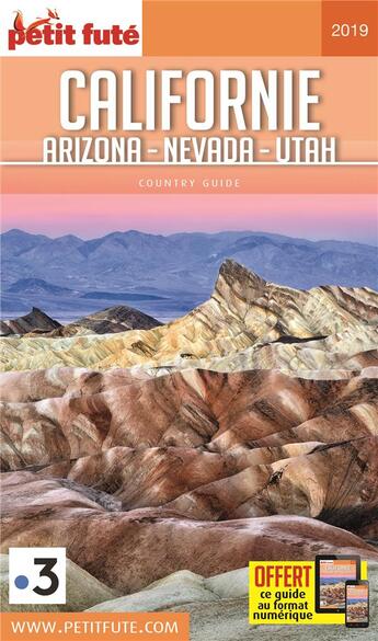 Couverture du livre « GUIDE PETIT FUTE ; COUNTRY GUIDE ; Californie, Arizona, Nevada, Utah » de  aux éditions Le Petit Fute