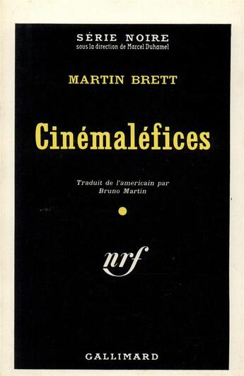 Couverture du livre « Cinemalefices » de Brett Martin aux éditions Gallimard