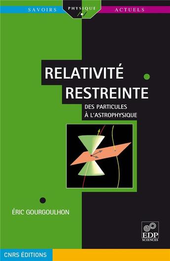 Couverture du livre « Relativité restreinte » de Gourgoulhon E aux éditions Edp Sciences