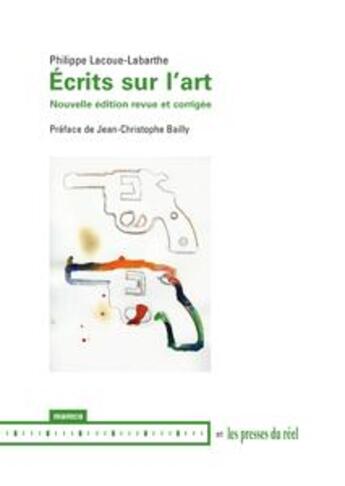 Couverture du livre « Écrits sur l'art » de Philippe Lacoue-Labarthe aux éditions Les Presses Du Reel