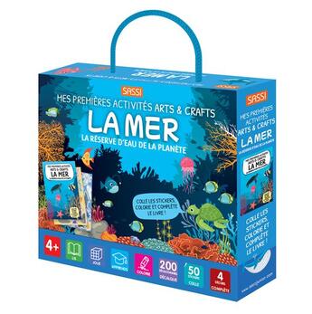 Couverture du livre « Mes premières activités arts & crafts ; la mer » de Matteo Gaule et Giulia Meneguzzo et R Marcolin aux éditions Sassi