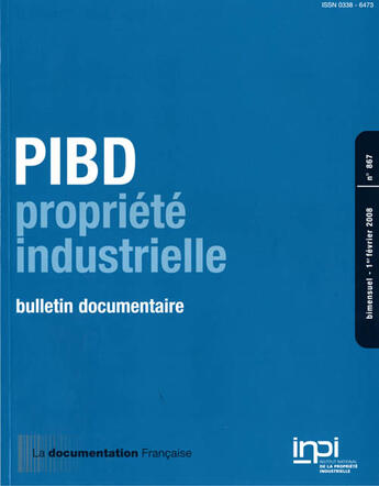 Couverture du livre « Textes officiels, doctrine, jurisprudence (pibd n 867 1er fevrier 2008) » de  aux éditions Documentation Francaise