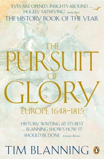 Couverture du livre « The pursuit of glory: europe 1648-1815 » de Blanning Tim aux éditions Adult Pbs