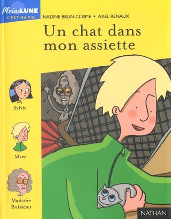 Couverture du livre « Un Chat Dans Mon Assiette » de Nadine Brun-Cosme et Axel Renaux aux éditions Nathan