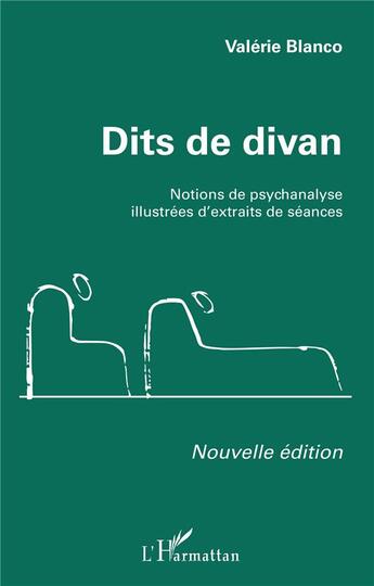 Couverture du livre « Dits de divan : notions de psychanalyse illustrées d'extraits de séances » de Valerie Blanco aux éditions L'harmattan