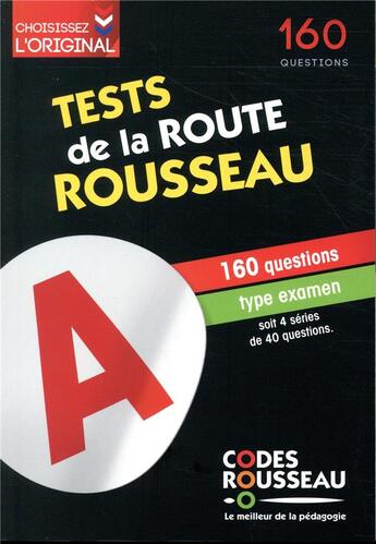 Couverture du livre « Test rousseau de la route B (édition 2019) » de  aux éditions Codes Rousseau