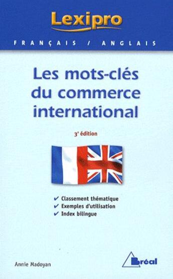 Couverture du livre « Les mots clés du commerce international » de Madoyan aux éditions Breal