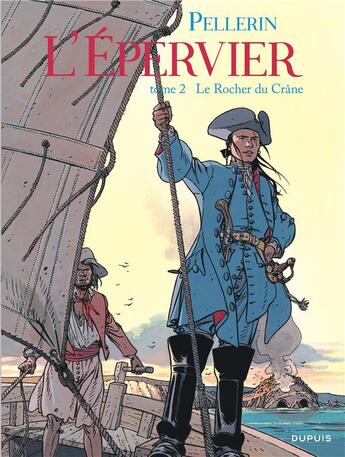 Couverture du livre « L'Epervier Tome 2 : le rocher du crâne » de Patrice Pellerin aux éditions Dupuis