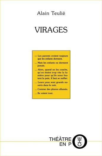 Couverture du livre « Virages » de Teulie Alain aux éditions Laquet