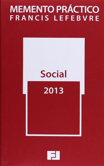 Couverture du livre « Social 2013 (version espagnol) » de Redaction Efl aux éditions Lefebvre