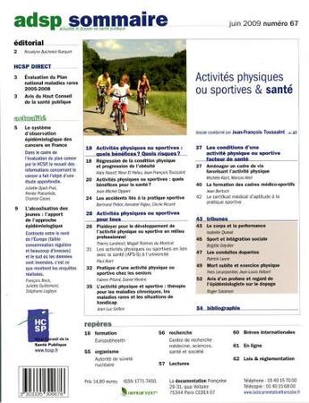 Couverture du livre « Activites physiques ou sportives et sante t.67 » de  aux éditions Documentation Francaise