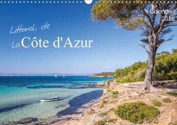 Couverture du livre « Littoral de la cote d azur calendrier mural 2018 din a3 hori - merveilleux littoral de la cot » de Cavalier M aux éditions Calvendo