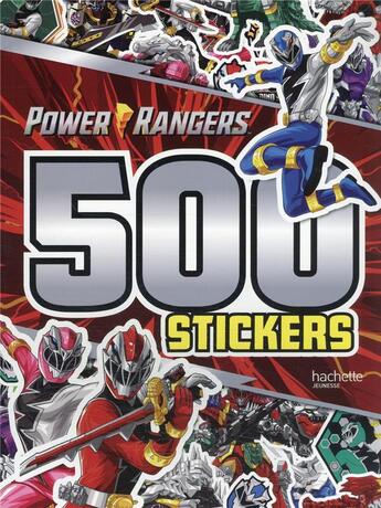 Couverture du livre « Power rangers - 500 stickers » de  aux éditions Hachette Jeunesse