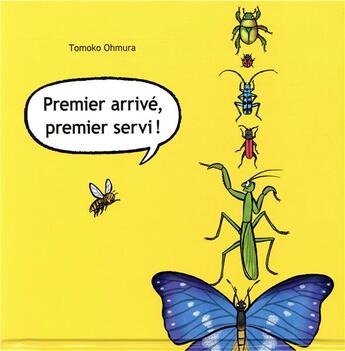 Couverture du livre « Premier arrivé, premier servi ! » de Tomoko Ohmura aux éditions Ecole Des Loisirs