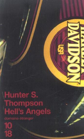 Couverture du livre « Hell's angels » de Thompson Hunter S aux éditions 10/18