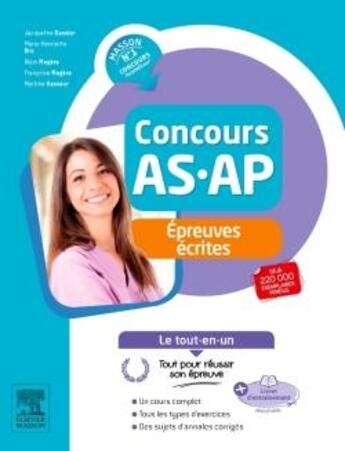 Couverture du livre « Le tout-en-un : concours as/ap ; épreuves écrites » de Jacqueline Gassier aux éditions Elsevier-masson