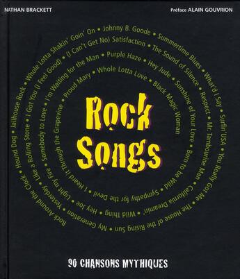 Couverture du livre « Rock songs » de Nathan Brackett aux éditions Grund