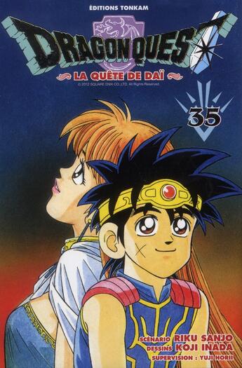 Couverture du livre « Dragon quest - la quête de Daï Tome 35 » de Riku Sanjo et Koji Inada aux éditions Delcourt