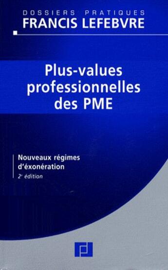 Couverture du livre « Plus values professionnelles des pme » de  aux éditions Lefebvre