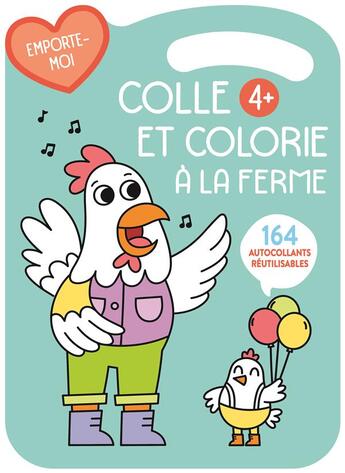 Couverture du livre « 4+ bleue colle et colorie » de  aux éditions Yoyo Books