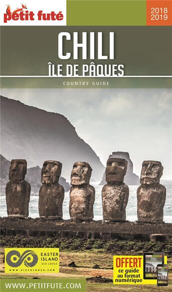 Couverture du livre « GUIDE PETIT FUTE ; COUNTRY GUIDE ; Chili, île de Pâques (édition 2018/2019) » de  aux éditions Le Petit Fute