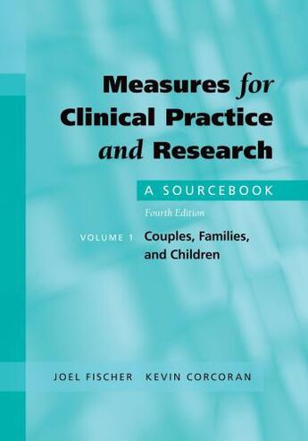 Couverture du livre « Measures for Clinical Practice and Research: A Sourcebook Volume 1: Co » de Corcoran Kevin aux éditions Oxford University Press Usa