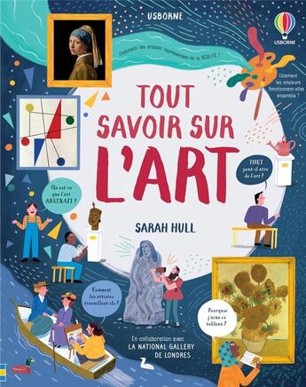 Couverture du livre « Tout savoir sur l'art » de Sarah Hull aux éditions Usborne