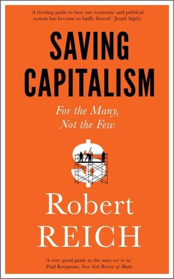 Couverture du livre « SAVING CAPITALISM » de Robert B Reich aux éditions Icon Books