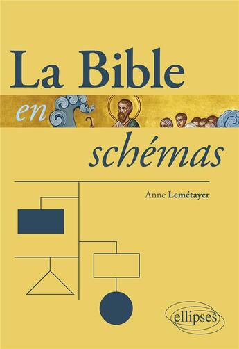 Couverture du livre « La bible en schémas » de Anne Lemetayer aux éditions Ellipses