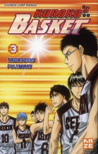 Couverture du livre « Kuroko's basket t.3 » de Tadatoshi Fujimaki aux éditions Crunchyroll