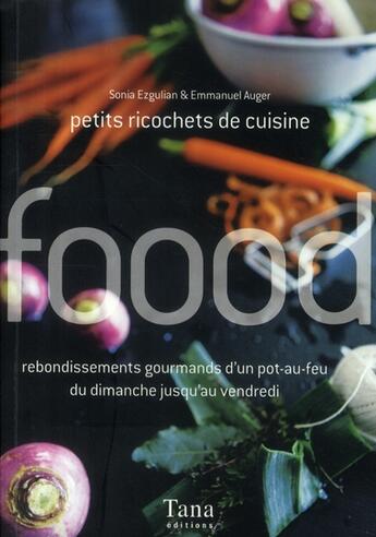 Couverture du livre « Petits ricochets de cuisine » de Ezgulian/Auger aux éditions Tana