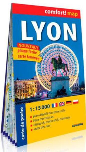 Couverture du livre « Lyon 1/15.000 (plan de poche laminee) » de  aux éditions Expressmap