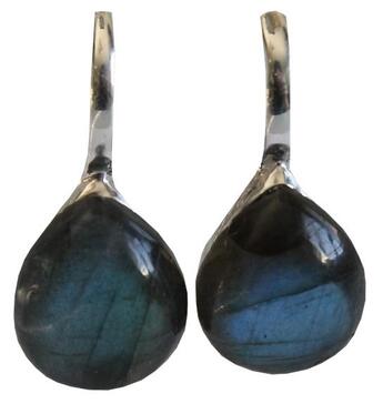 Couverture du livre « Boucles d'oreilles labradorite argent 925 bombees » de  aux éditions Dg-exodif