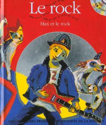 Couverture du livre « Max et le rock » de Leigh Sauerwein aux éditions Gallimard-jeunesse