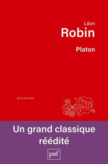 Couverture du livre « Platon » de Leon Robin aux éditions Puf