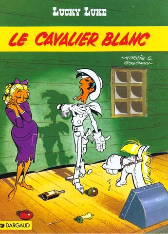 Couverture du livre « Lucky Luke T.10 ; le cavalier blanc » de Rene Goscinny et Morris aux éditions Lucky Comics