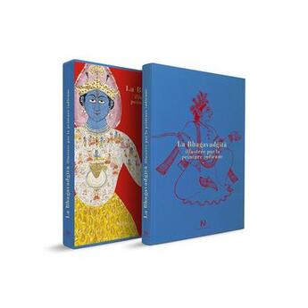 Couverture du livre « La Bhagavadgita illustrée par la peinture indienne » de Marc Ballanfat et Amina Taha Hussein-Okada aux éditions Diane De Selliers