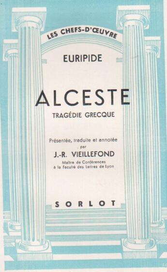 Couverture du livre « Alceste » de Euripide aux éditions Nel