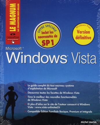 Couverture du livre « Windows vista SP1 » de Martin/Michel aux éditions Pearson