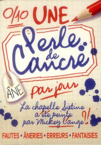 Couverture du livre « Une perle de cancres par jour (édition 2015) » de  aux éditions Hugo Image