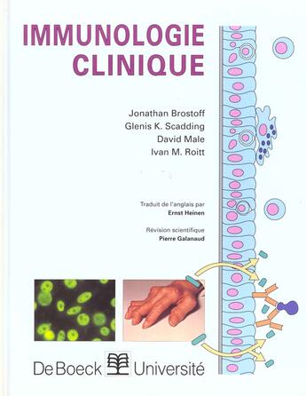 Couverture du livre « Immunologie clinique » de Brostoff aux éditions De Boeck