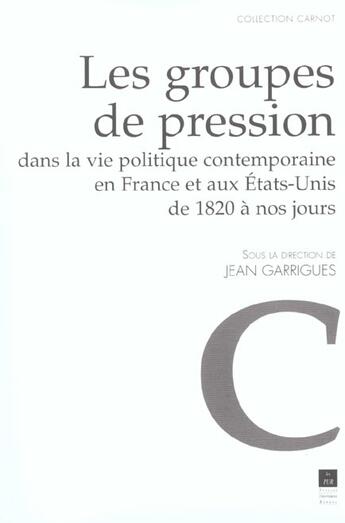 Couverture du livre « Groupes de pression » de Pur aux éditions Pu De Rennes