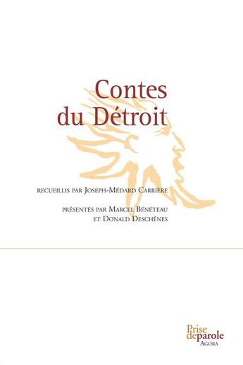 Couverture du livre « Contes du détroit » de Joseph-Medard Carriere aux éditions Prise De Parole