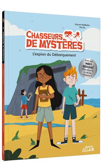 Couverture du livre « Chasseurs de mystères : L'espion du débarquement » de Vincent Raffaitin et Ma Pe aux éditions Auzou