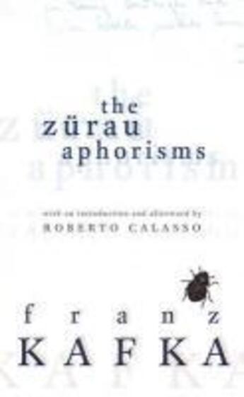 Couverture du livre « The zürau aphorisms » de Franz Kafka aux éditions Random House Digital