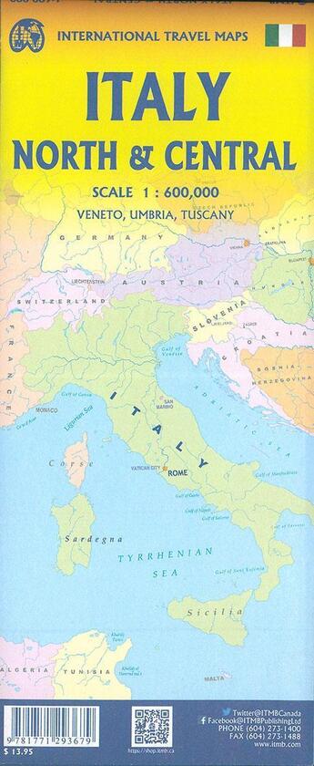 Couverture du livre « Italy north & central » de  aux éditions Itm